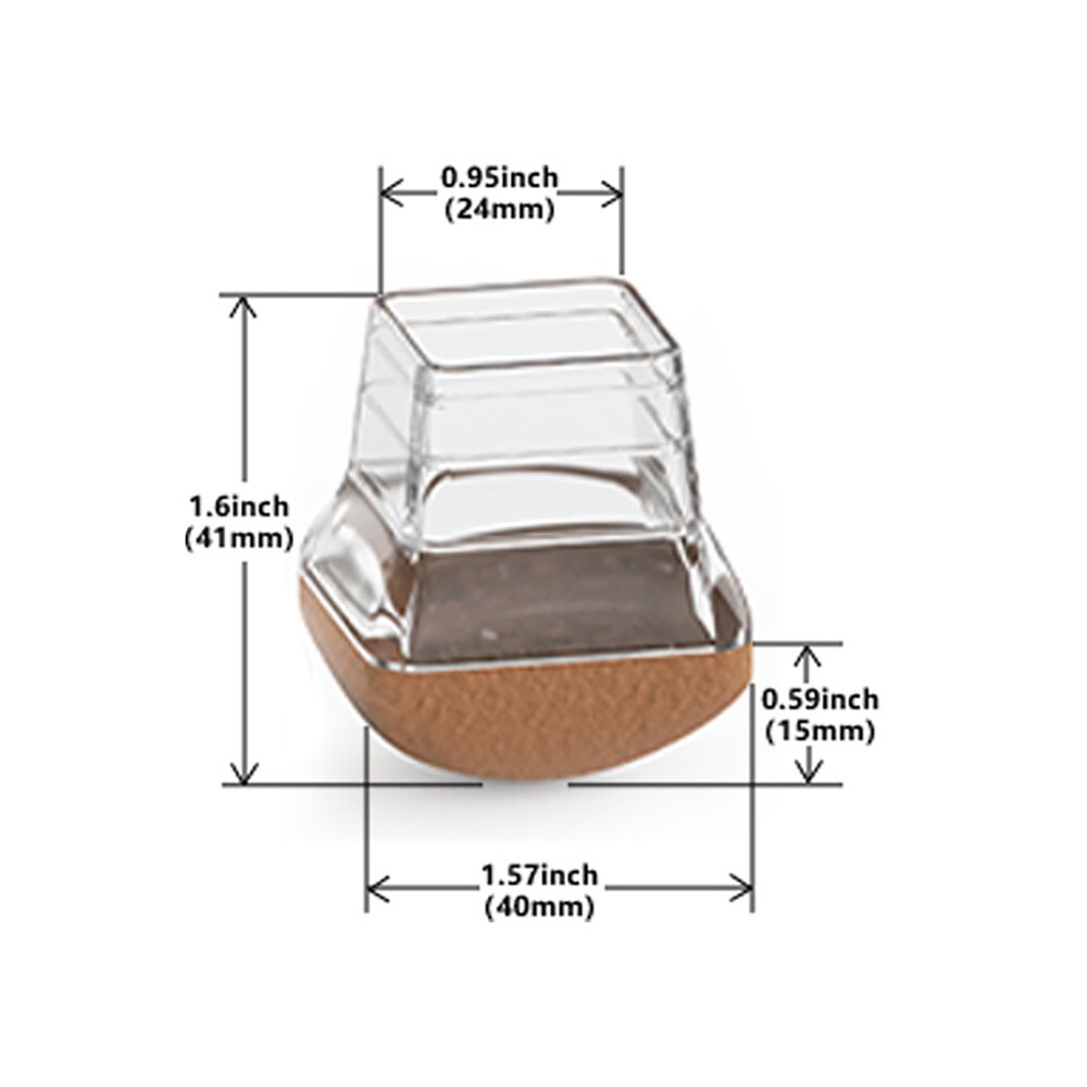 Golvskydd för stolar och bord 3,17cm 4-pack golvskydd stolben