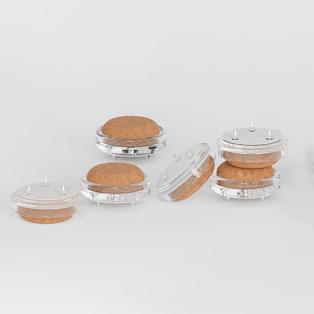 Golvskydd med spik för stolar och bord 2,5cm 4-pack golvskydd stolben