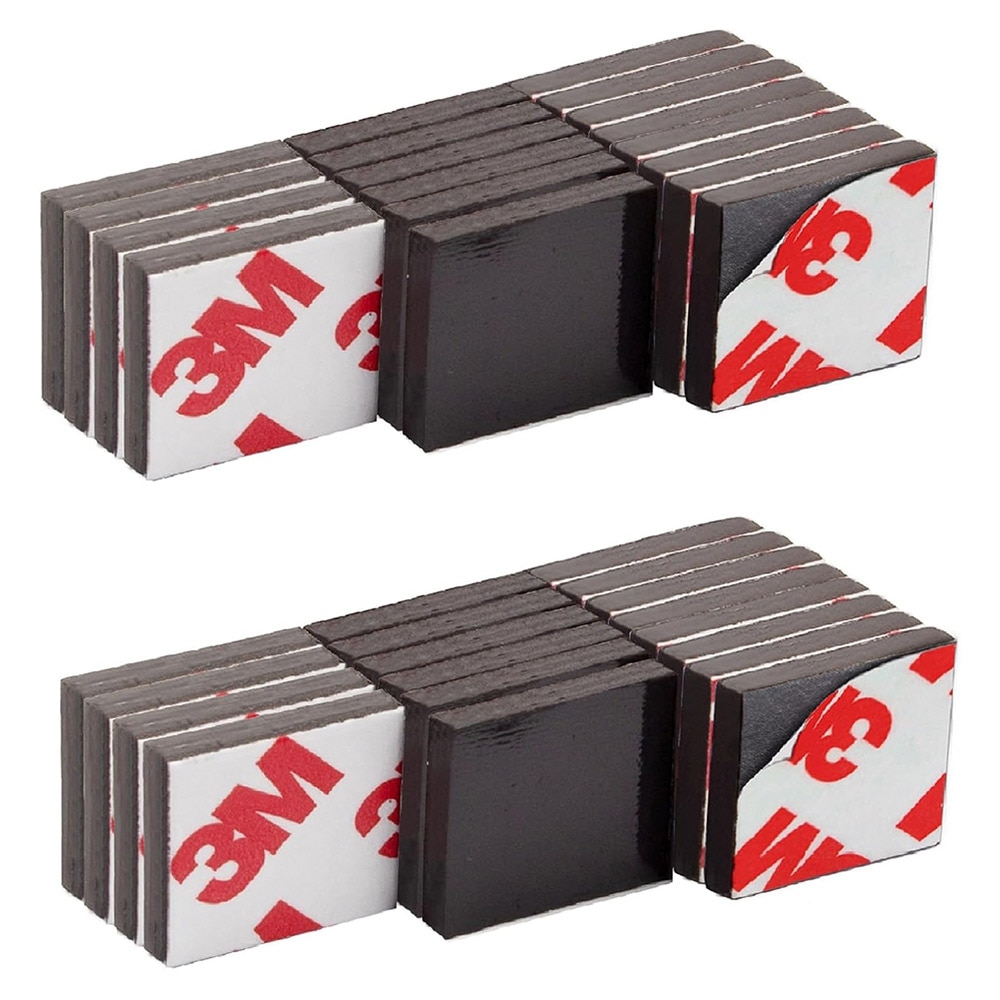 Självhäftande Magnetisk platta 40x40mm 50-pack