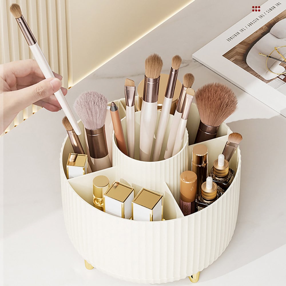 Sminkställ offwhite / sminkorganizer / makeupförvaring / hållare för sminkborstar
