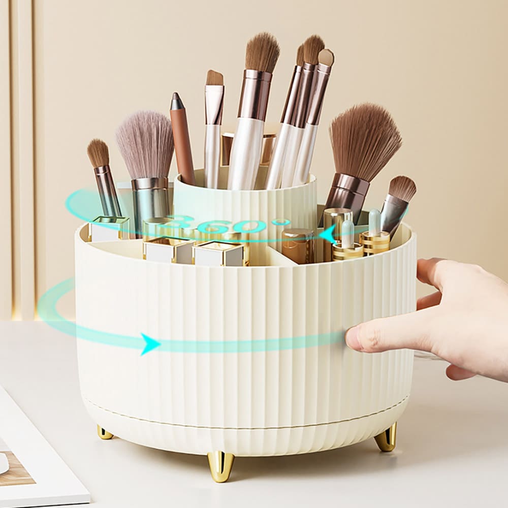 Sminkställ offwhite / sminkorganizer / makeupförvaring / hållare för sminkborstar