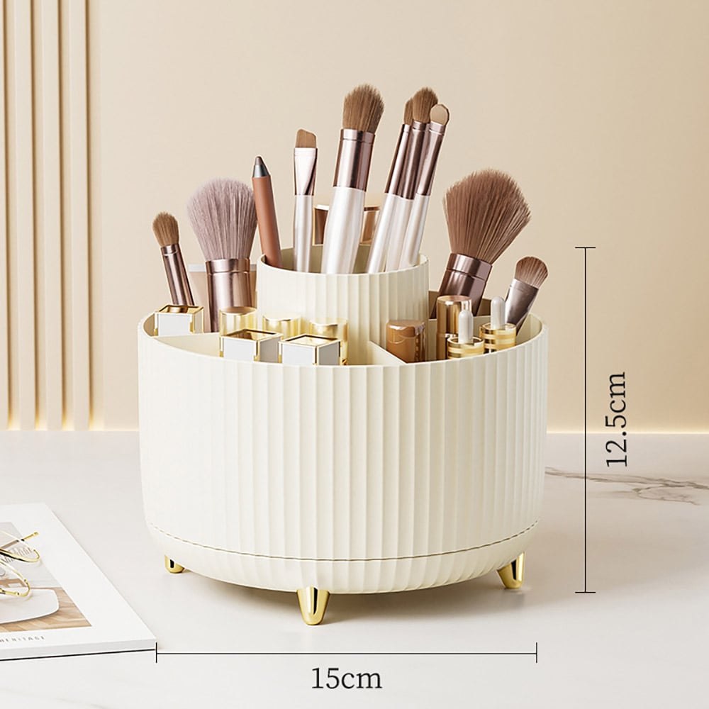 Sminkställ offwhite / sminkorganizer / makeupförvaring / hållare för sminkborstar