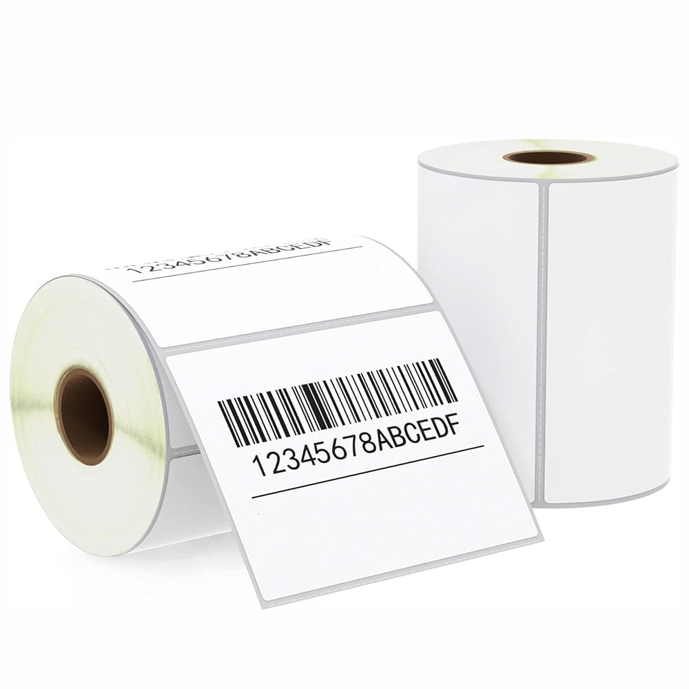 Etikettrulle för termoskrivare 102 x 76 mm – 500 etiketter per rulle