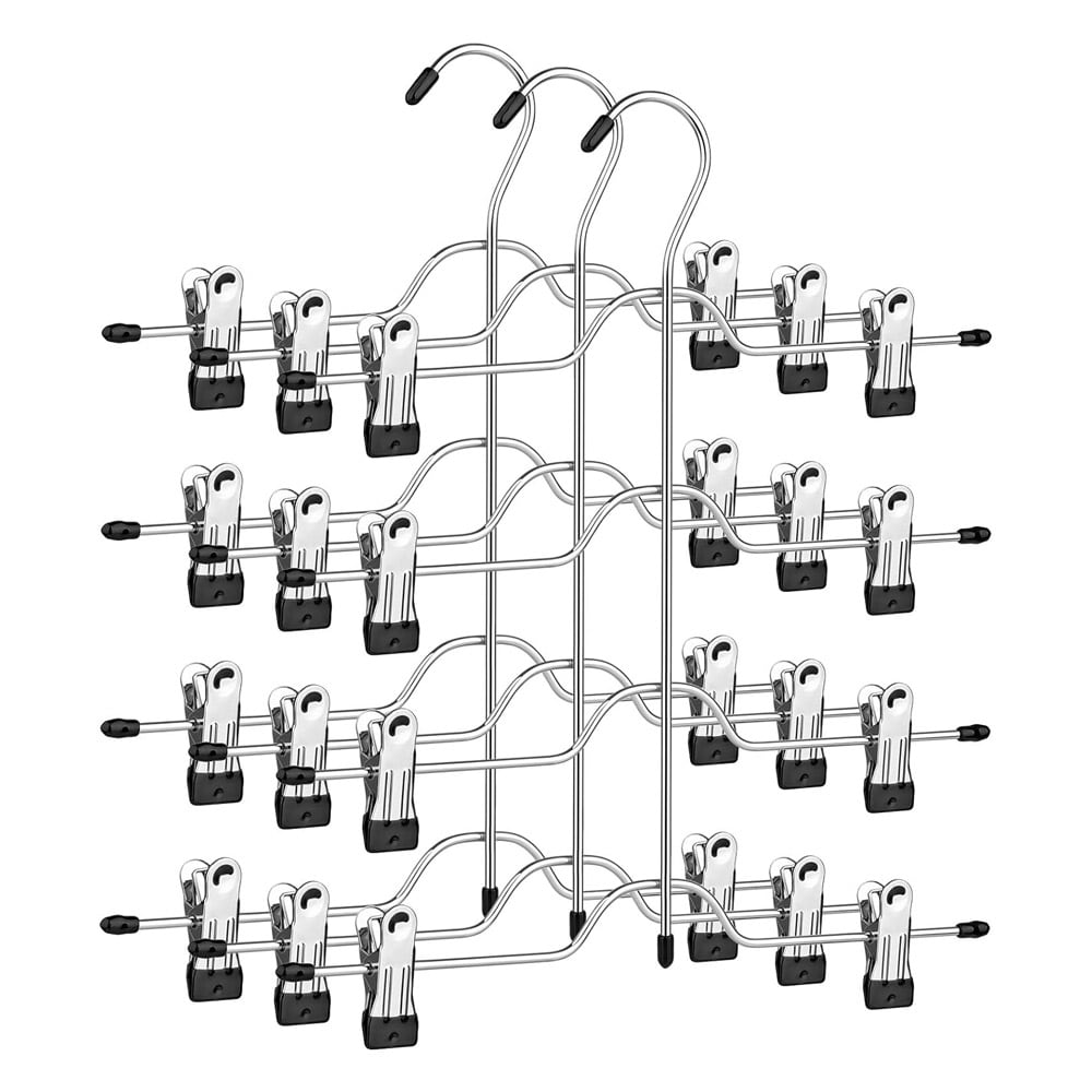 Byxhängare med 4 rader 3-pack