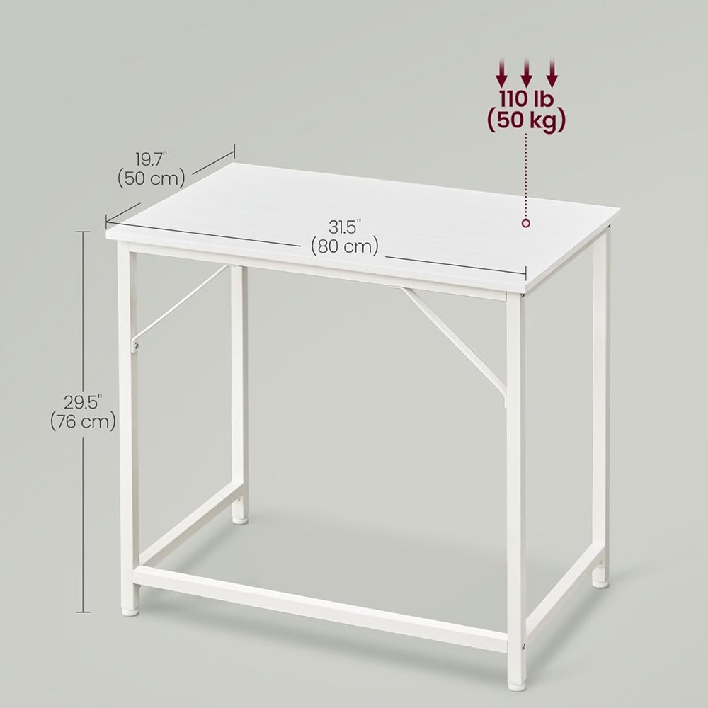 Litet Skrivbord 80x50x75cm - Vit