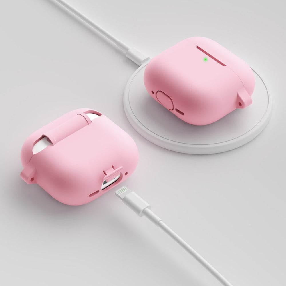 KeyBudz Elevate Series Skydd med nyckelring till Airpods 4th Gen - Rosa