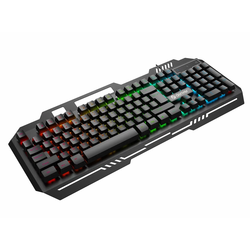 Denver GKB-231 Nordic RGB-gamingtangentbord med membranteknik och USB-anslutning