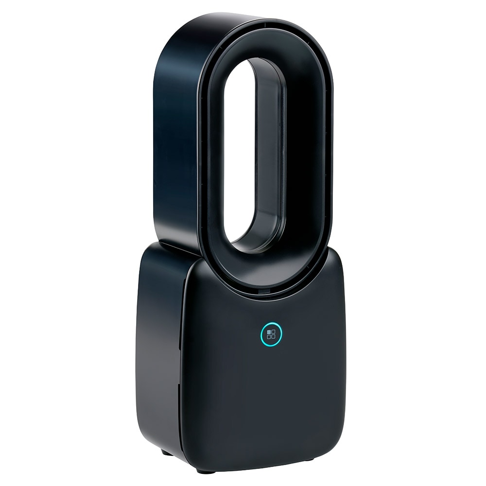 Bladlös bordsfläkt med tre hastigheter och USB-C-laddning - Svart