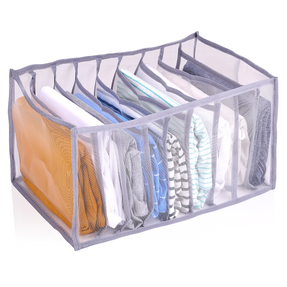 Förvaringslåda för kläder 36x25x20 cm med 9 fack