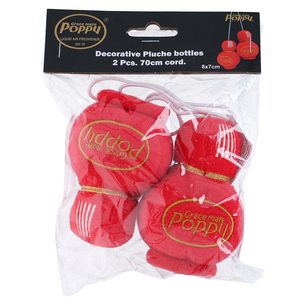 Air-Freshener i plysch 2-pack - Röd