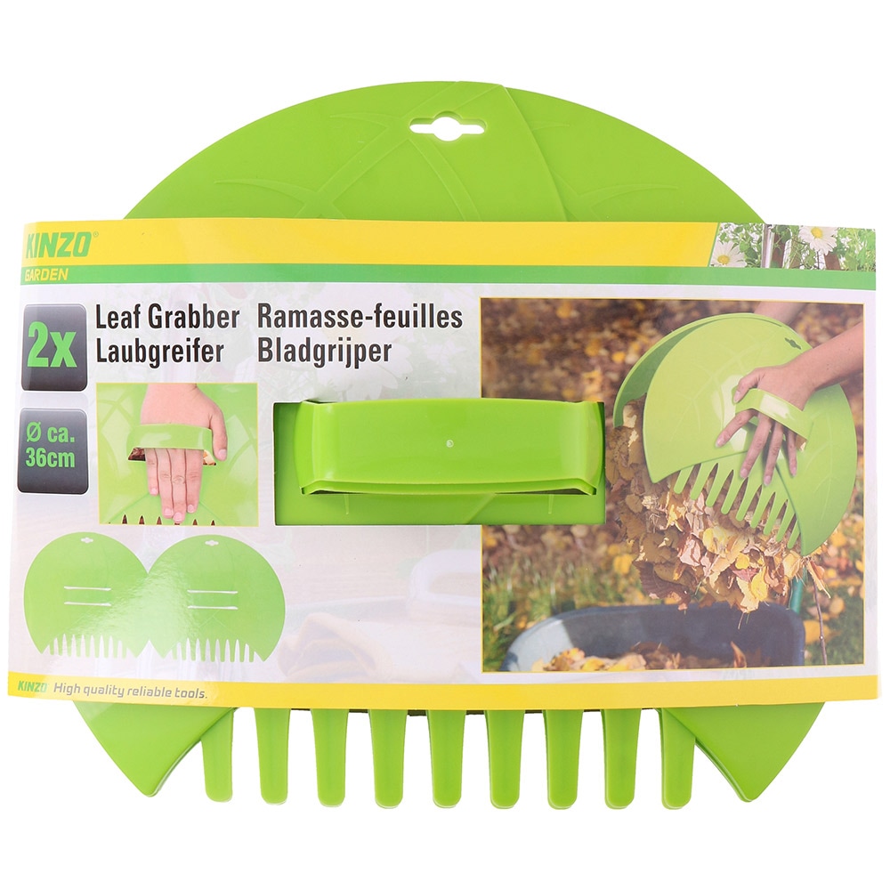 Lövsamlare 2-pack, 36 cm för effektiv trädgårdsstädning