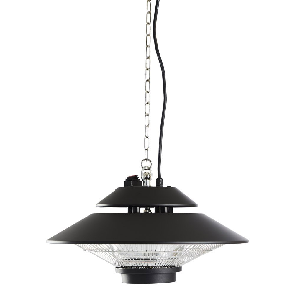 Hängande terrassvärmare 1500W för jämn och effektiv utomhusvärme