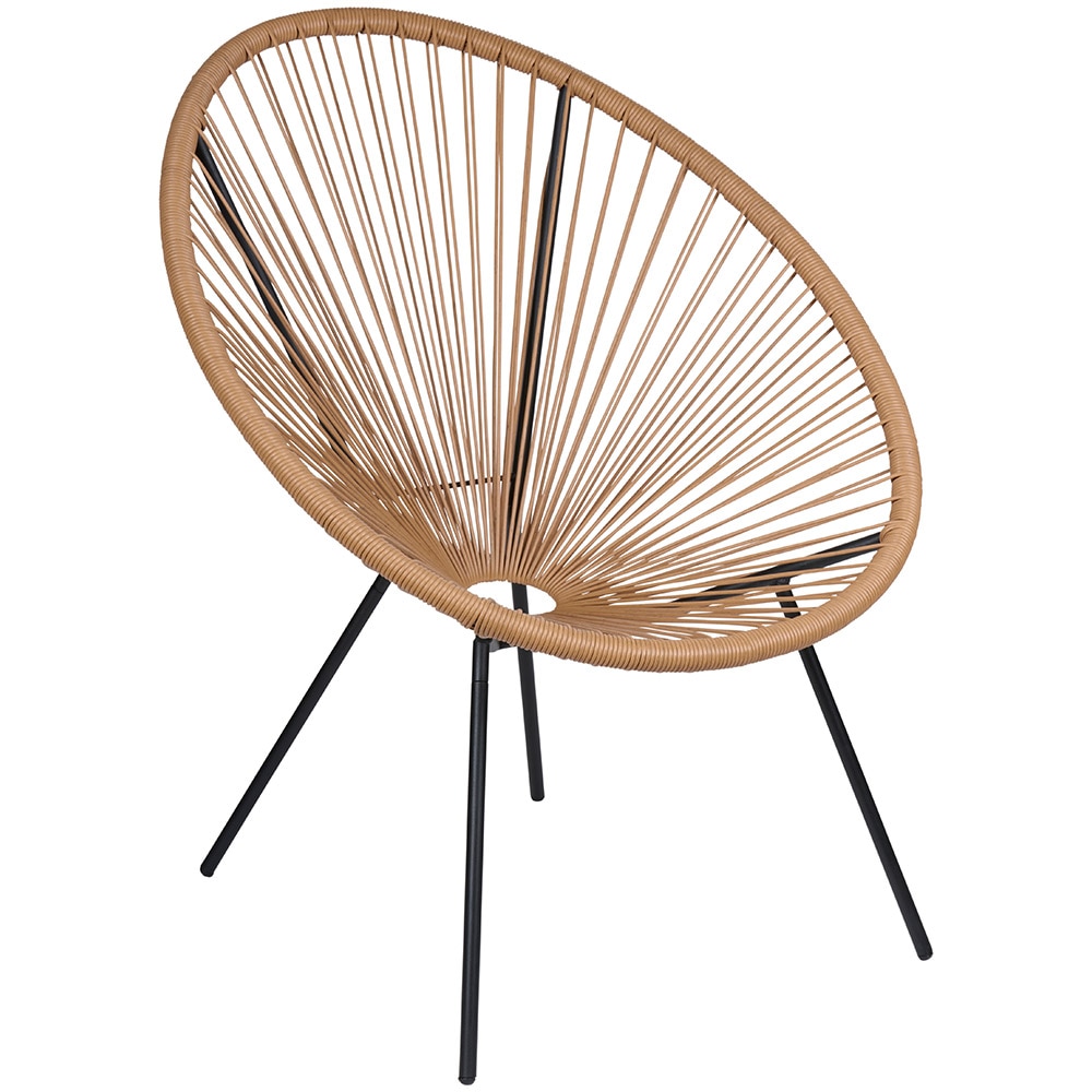 Trådstol Beige/Svart