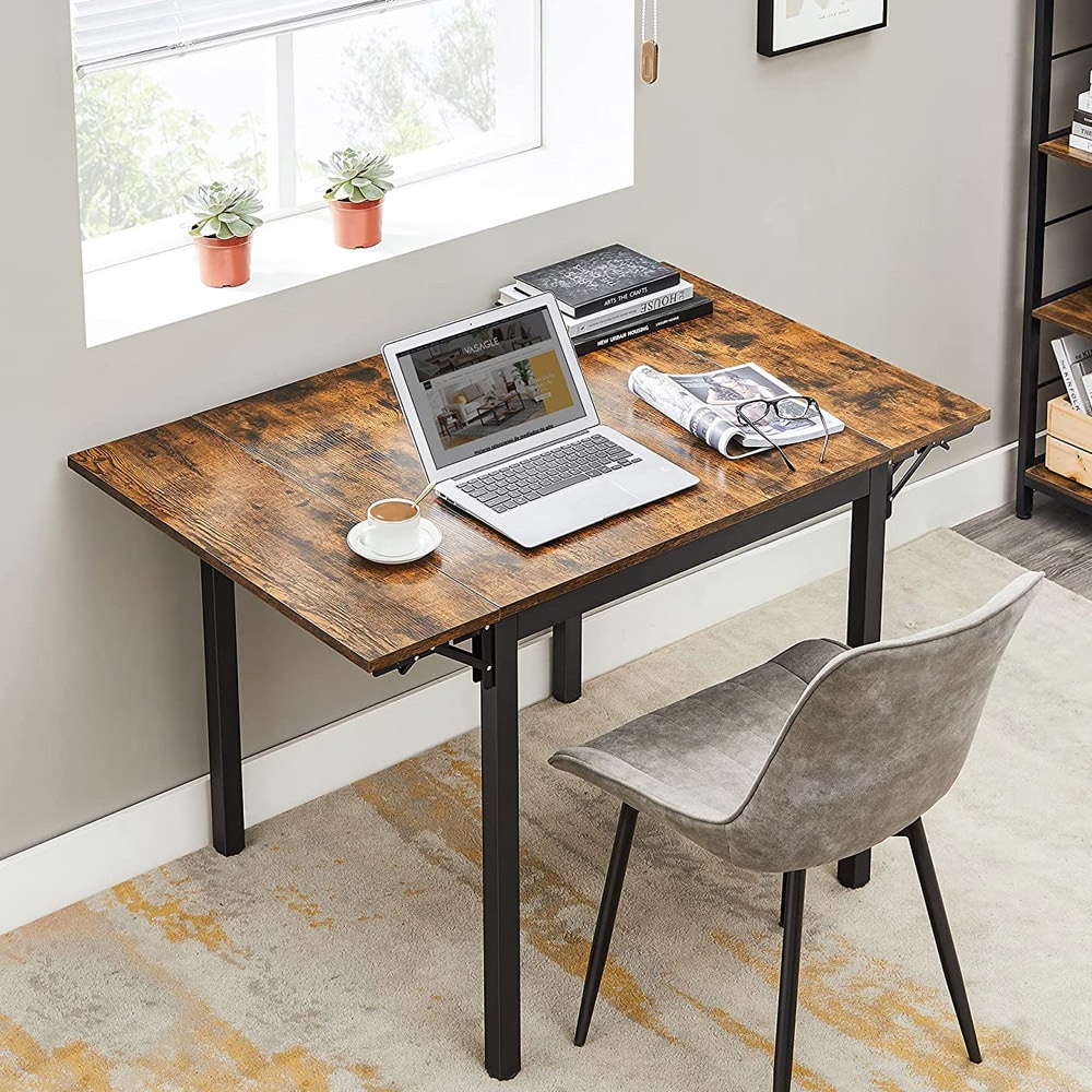 Klaffbord för 2-4 personer för små utrymmen - Rustik Brun/svart