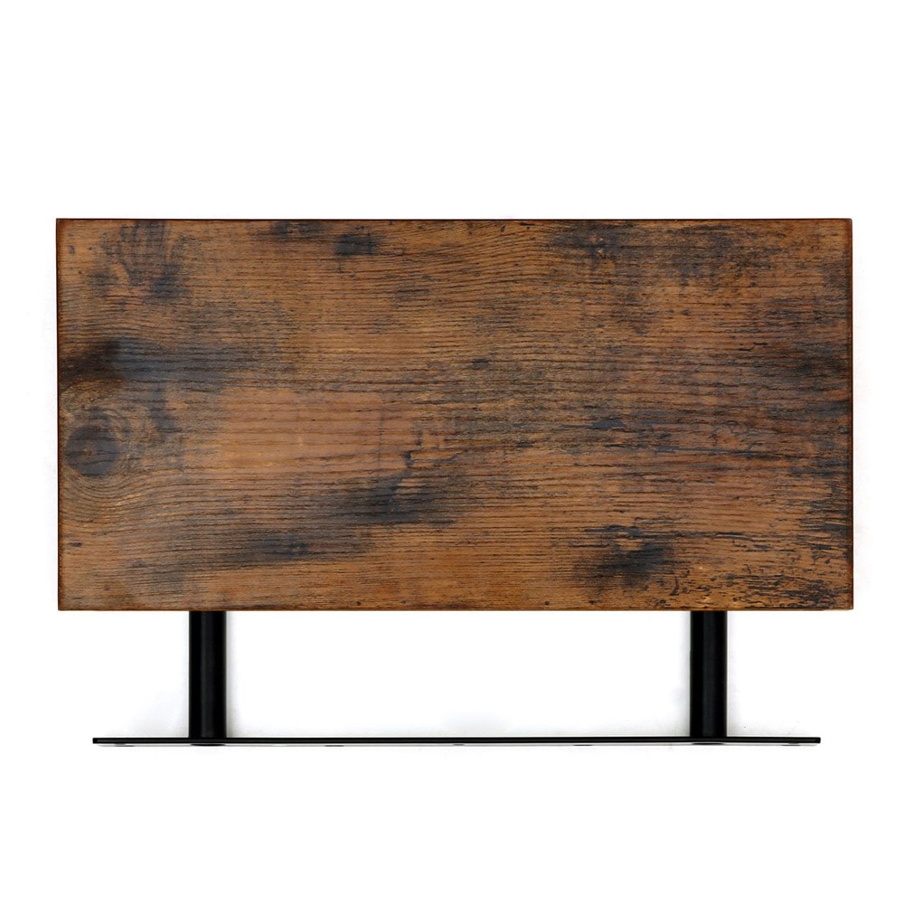 Vägghylla i trä med dold upphängning – 80 x 20 x 3,8 cm – rustik brun