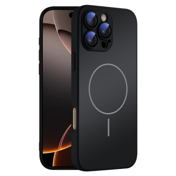 Bakskal i härdat glas med MagSafe till iPhone 16 Pro Max - Svart