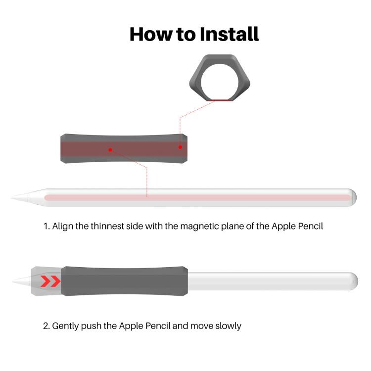 Silikongrepp till Apple Pencil 2 / Pro
