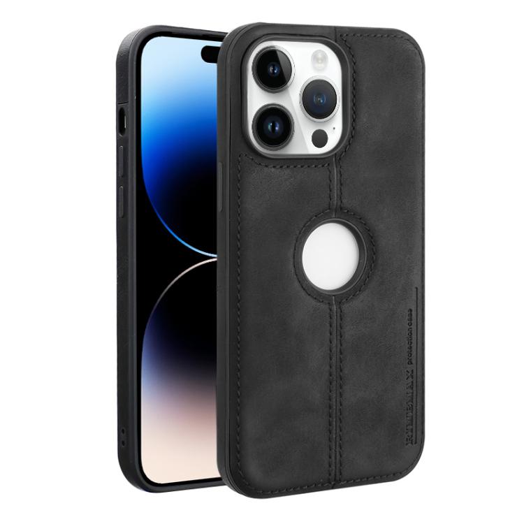 Konstläderskal till iPhone 14 Pro - Svart