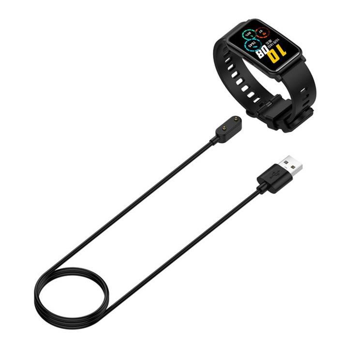 Magnetisk USB-laddare till Huawei Band 10 / 9 / 8 – 1 m, svart