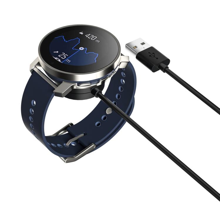 Magnetisk USB-laddare till Suunto Race / Race S / 9 Peak Pro – 1 m, svart