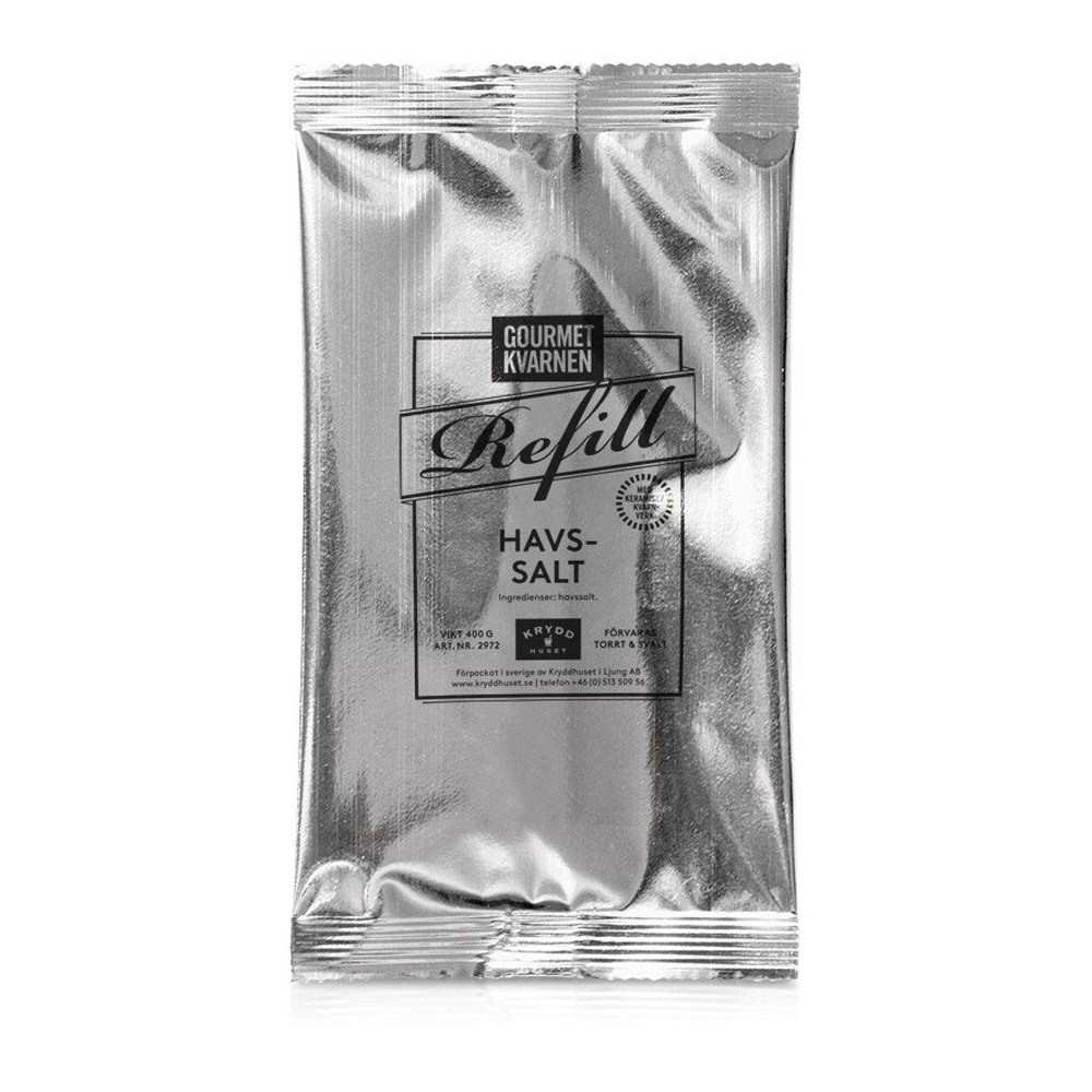Gourmetkvarnen refill havssalt – 400 g