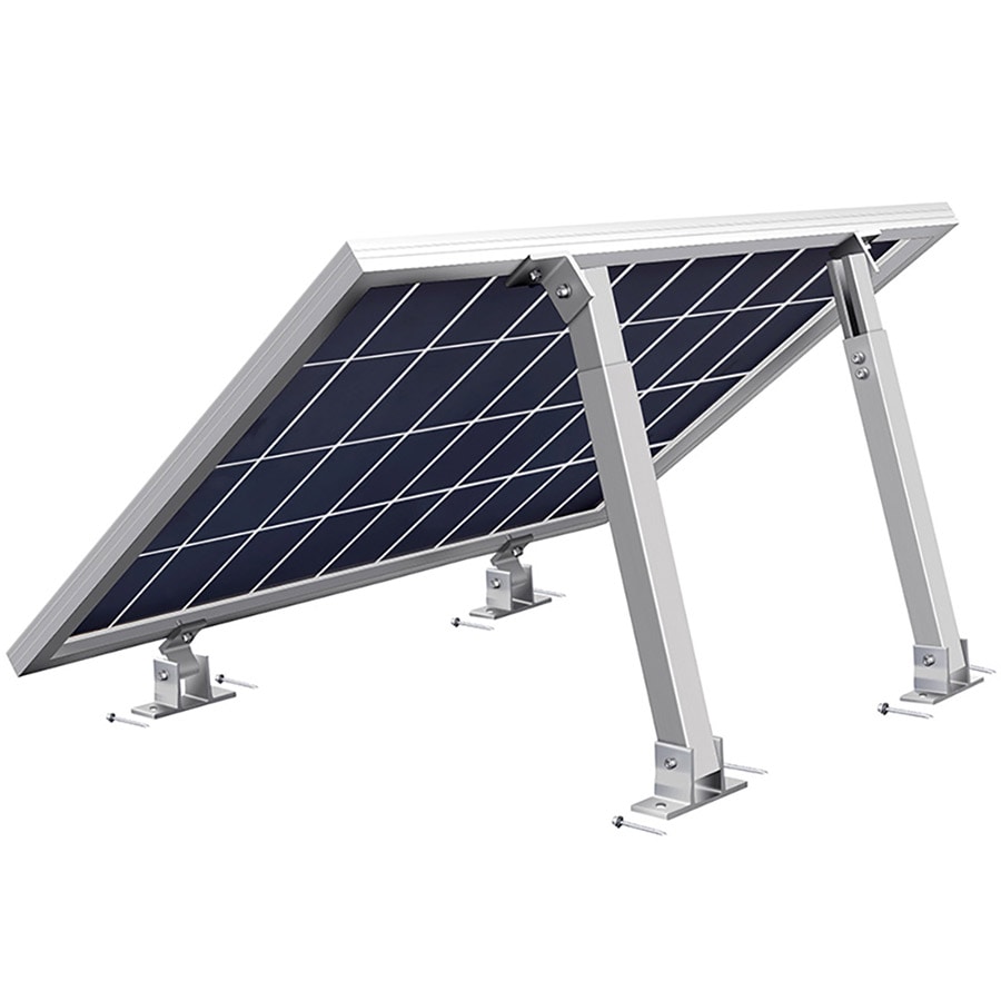 Justerbart fäste i aluminium för solpanel – fram- och bakstöd