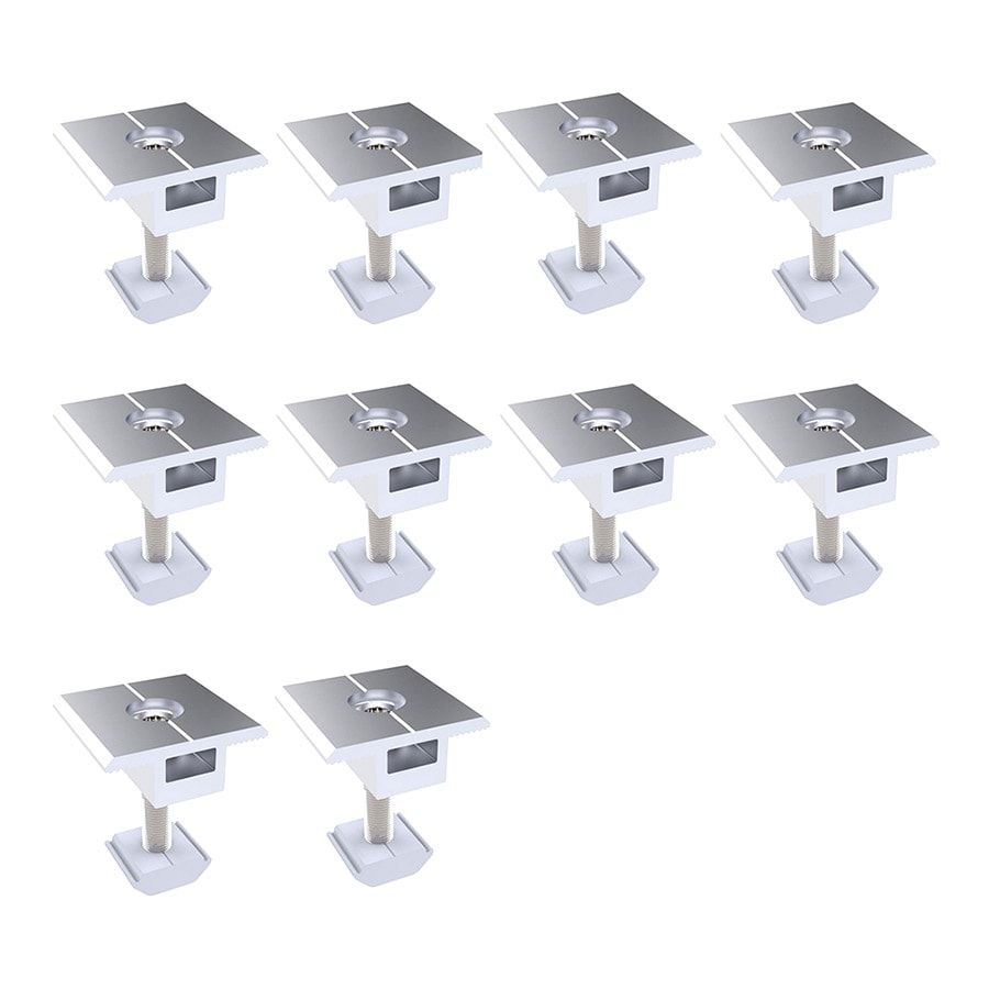 Trapetsfästen i aluminium – 30 mm mellanklämmor för solpanel