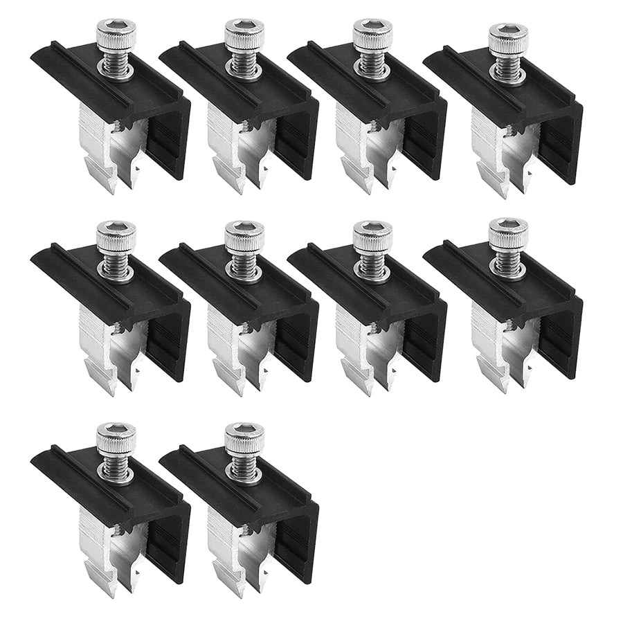 Solpanelsfäste i aluminiumlegering – 30 mm hållare, 10-pack