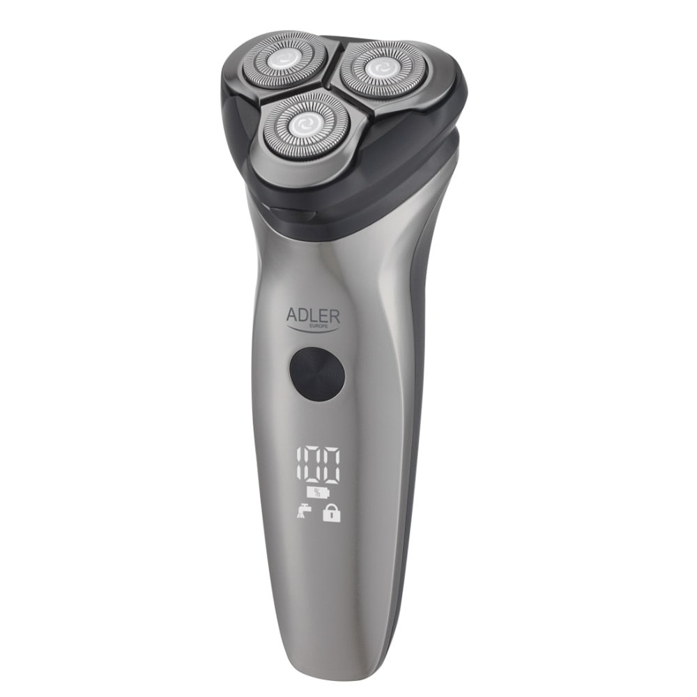 Elektrisk barbermaskin med LED-display og IPX7-klassifisert vanntetthet