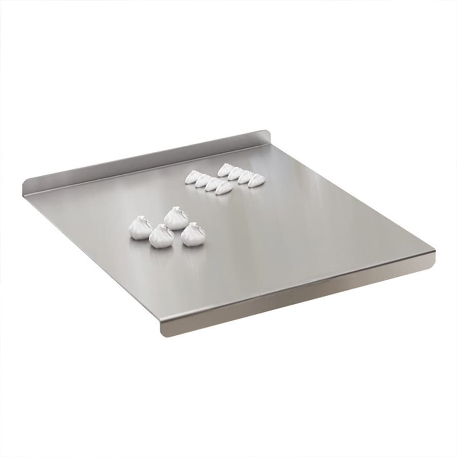 Skärbräda i rostfritt stål med uppvik - 30x30 cm