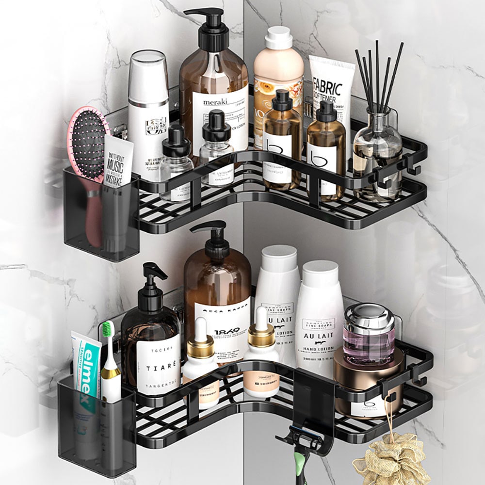 Badrumshylla 2-pack - Svart