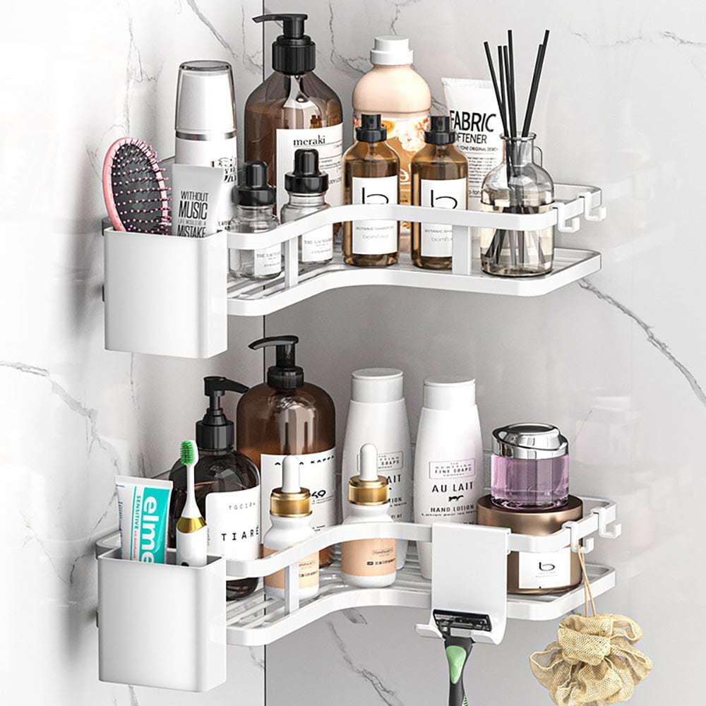 Badrumshylla 2-pack - Vit