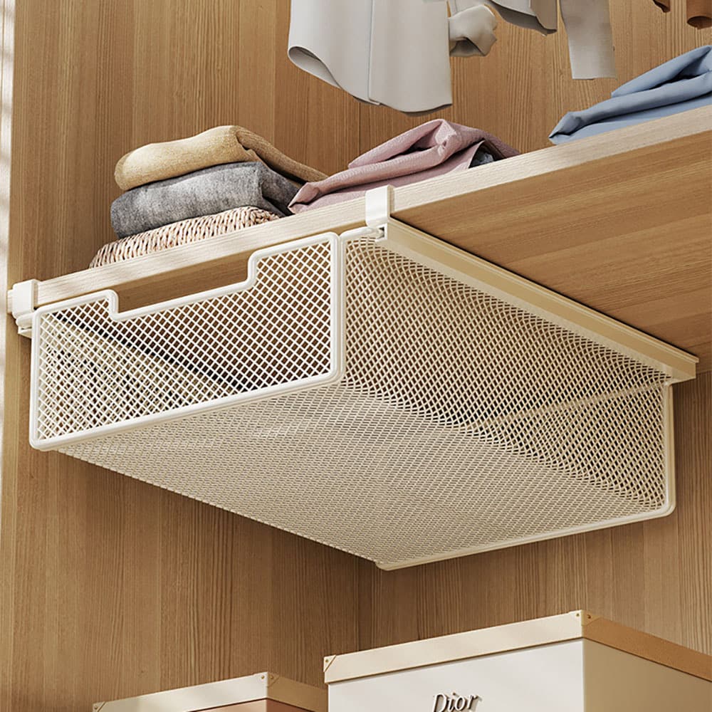 Utdragbar låda för hylla 38x35x12cm - Vit