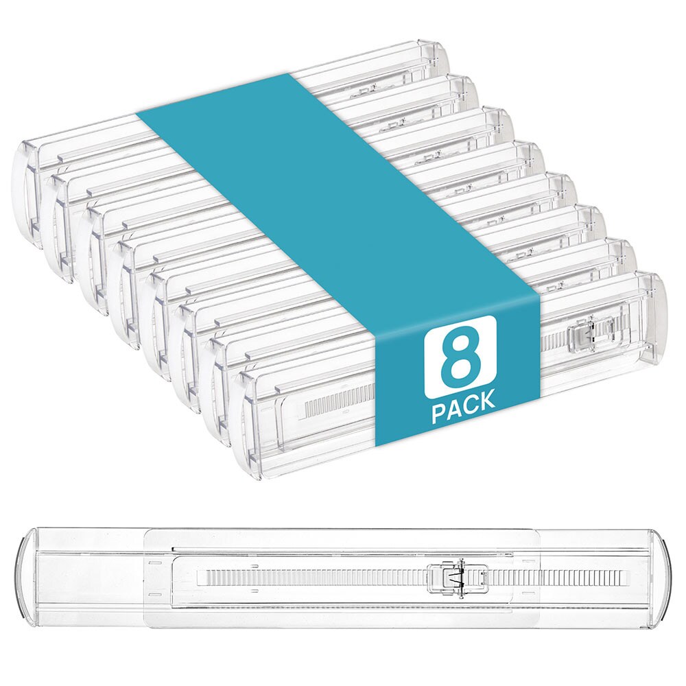 Transparenta utdragbara avdelare för lådor 8-pack 33-53cm