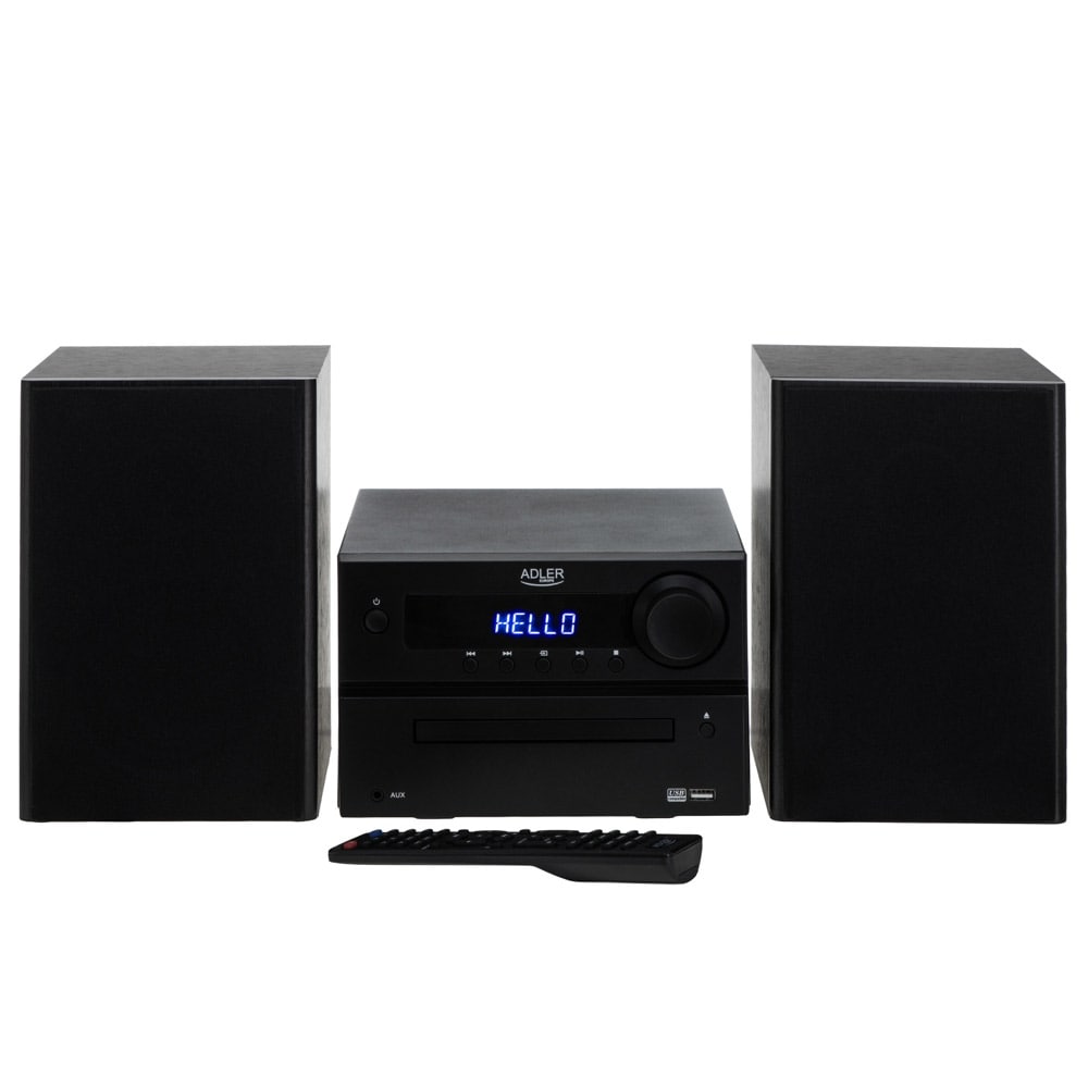 Ministereo med CD, Bluetooth 5.3, USB och FM-radio – 2 x 25 W RMS, HDMI ARC - Svart