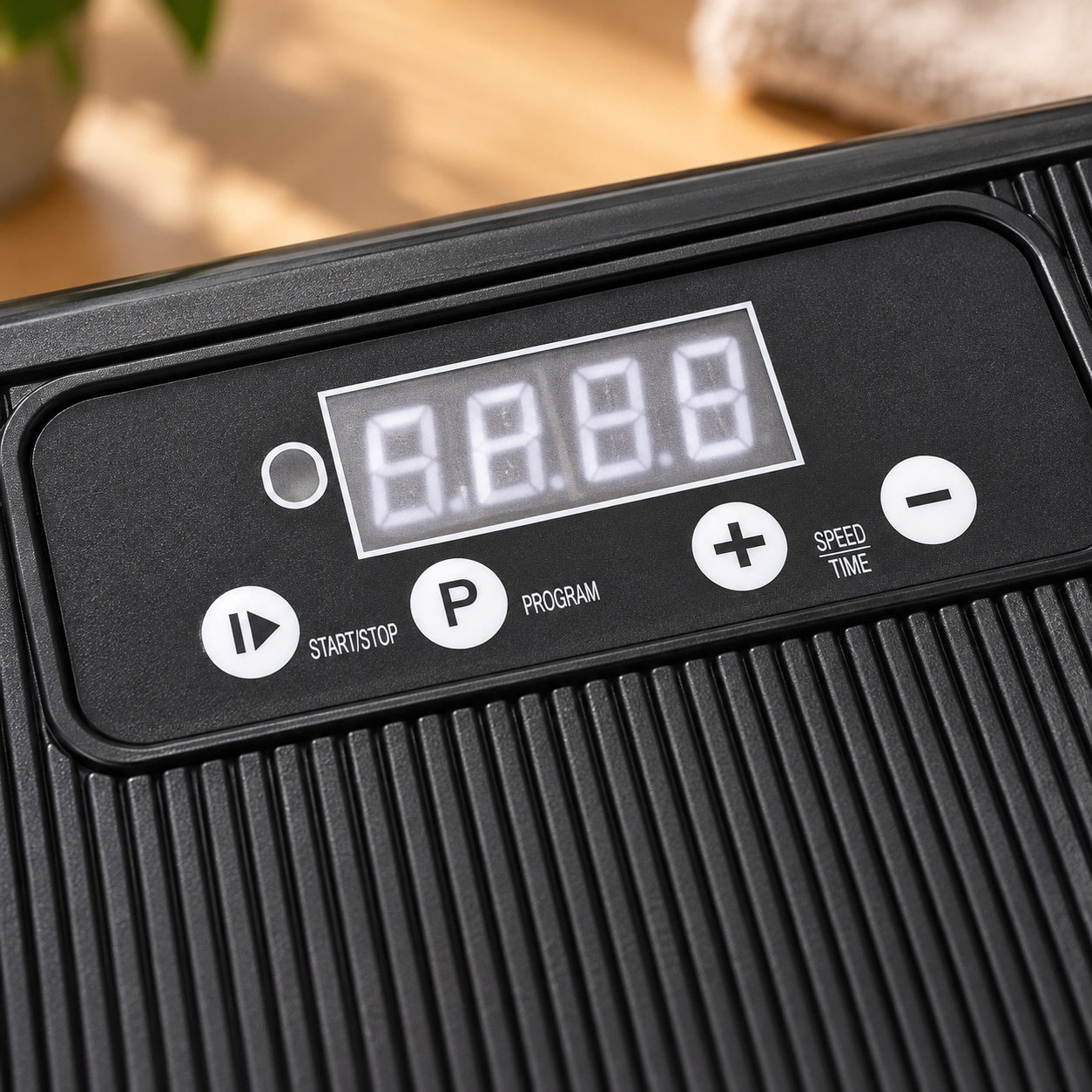 Vibrationsplatta med LCD-display 44 cm - Svart / Vibrationsplattform / Träningsplatta / Vibro Shaper