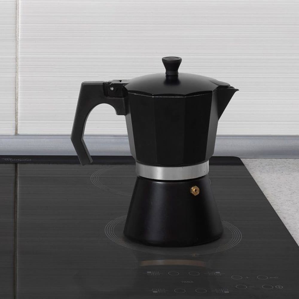 Mokkakanna i aluminium, 300 ml, för alla spistyper inklusive induktion