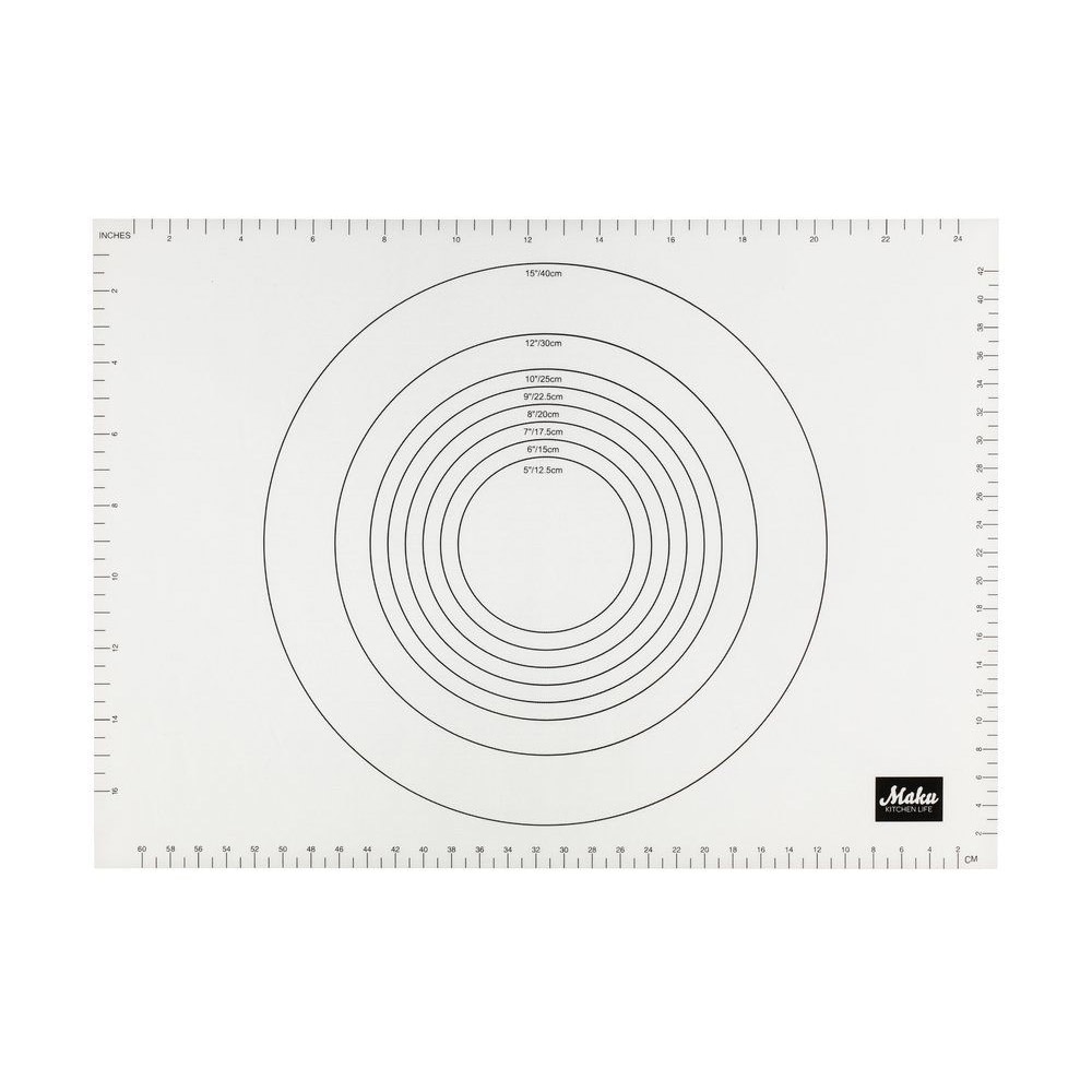 Bakmatta i halkfri silikon med måttskala, 64 x 46 cm