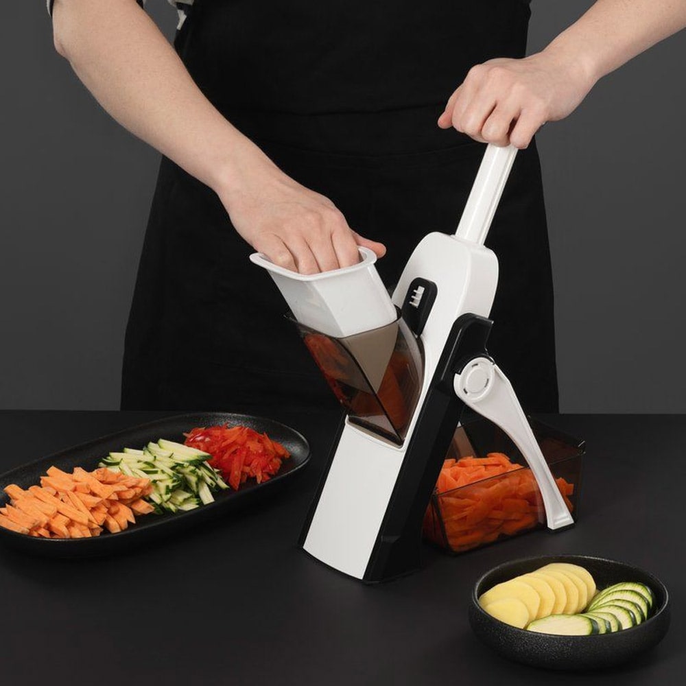 Vertikal mandolin med uppsamlare och justerbart blad, 0,5–8 mm