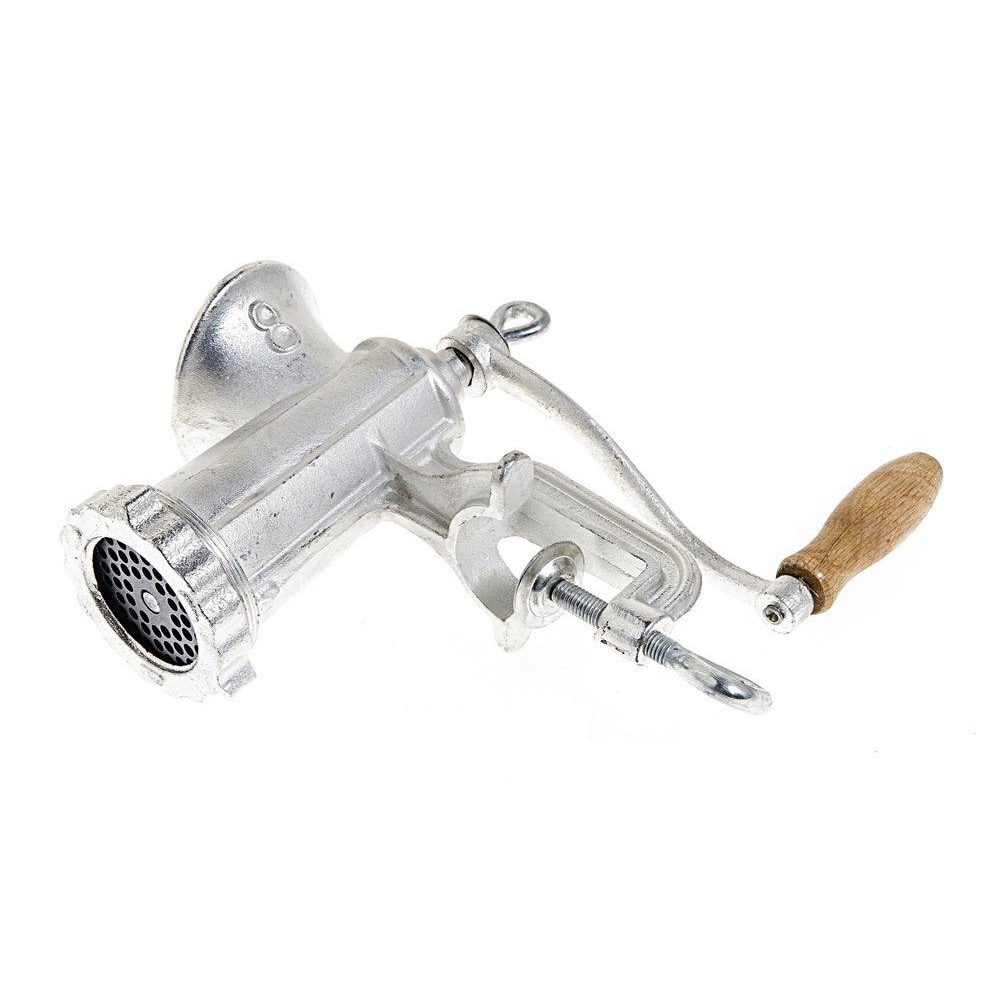 Köttkvarn i gjutjärn för hemmagjord färs och korvtillverkning