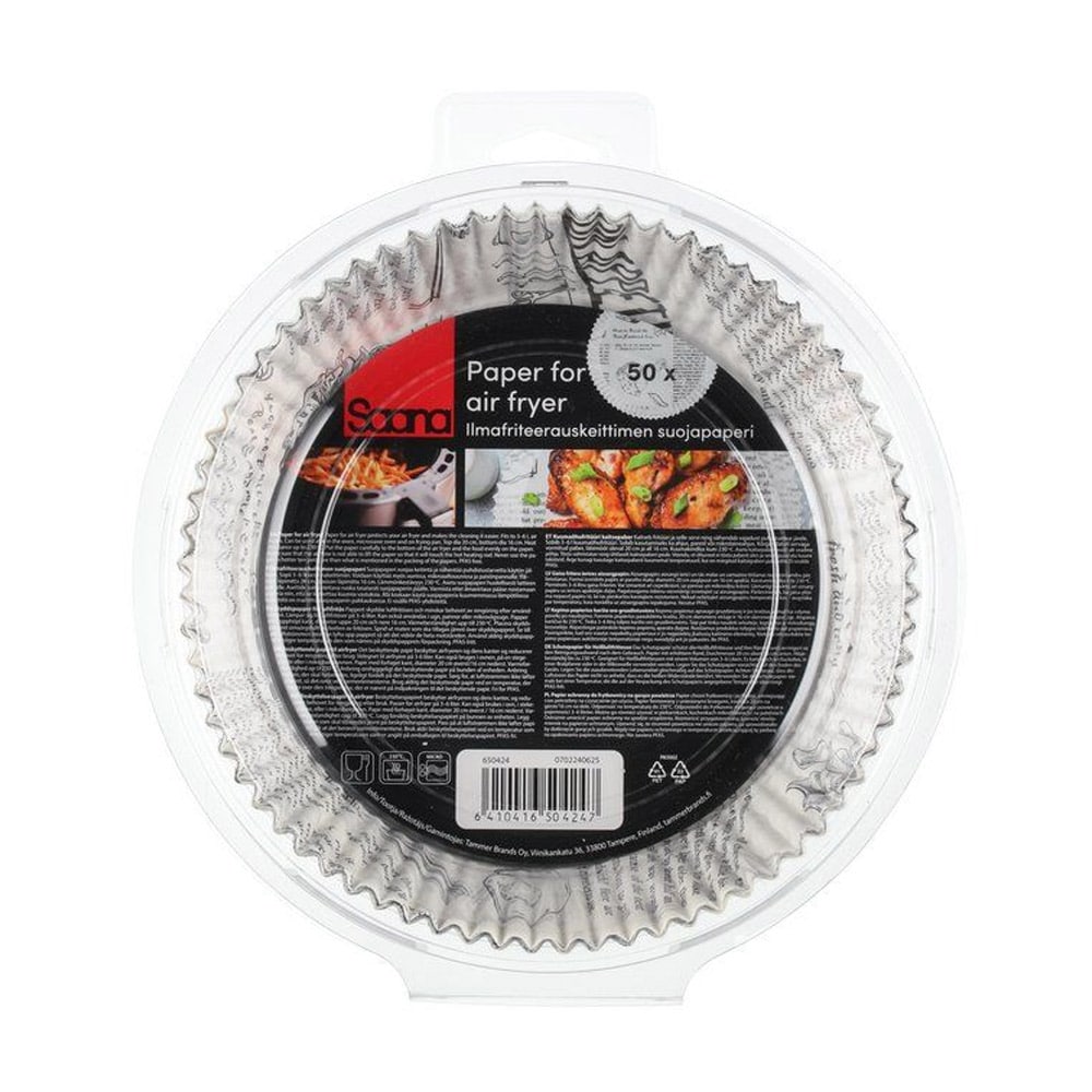 Skyddspapper till airfryer runda, 50-pack – Ø 20/16 cm
