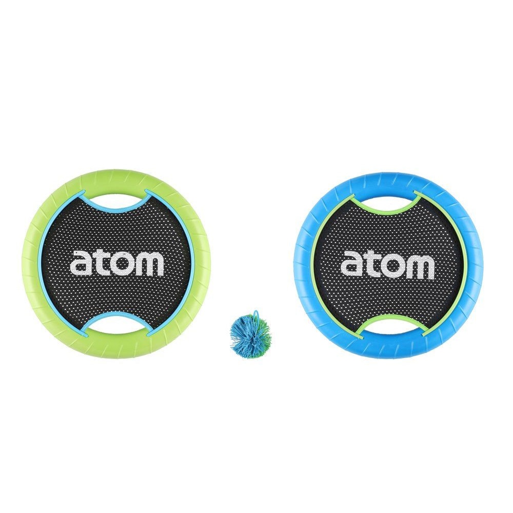 Racketspel med två racketar och boll