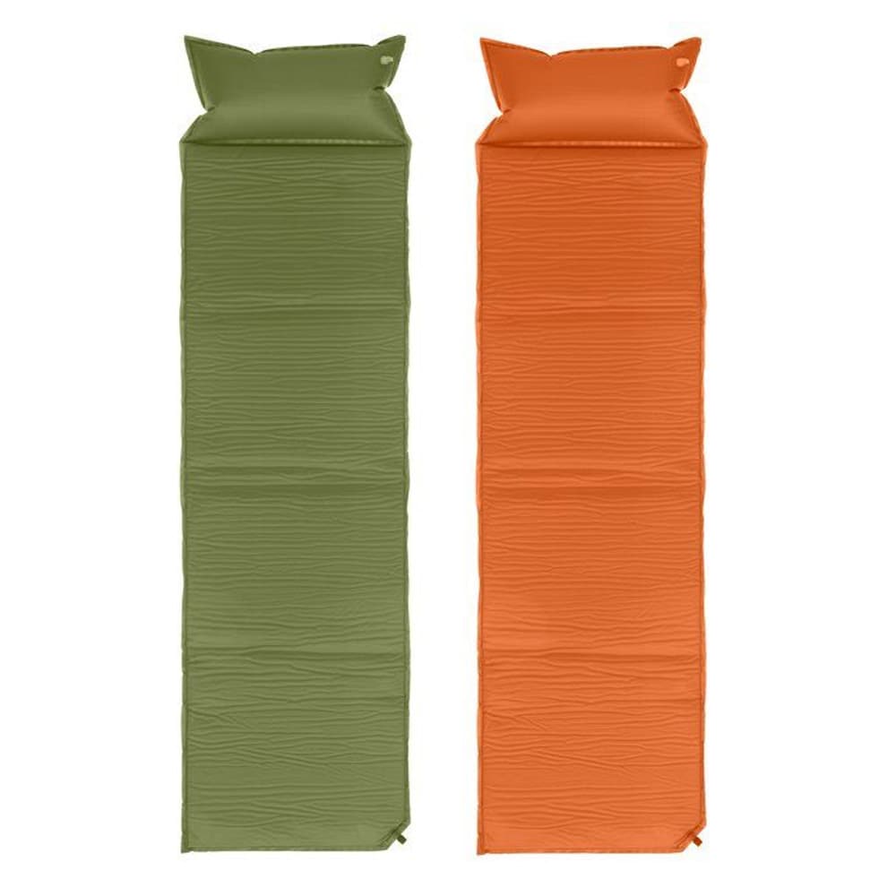 Liggunderlag med kudde  195 x 51 x 3 cm - självuppblåsande