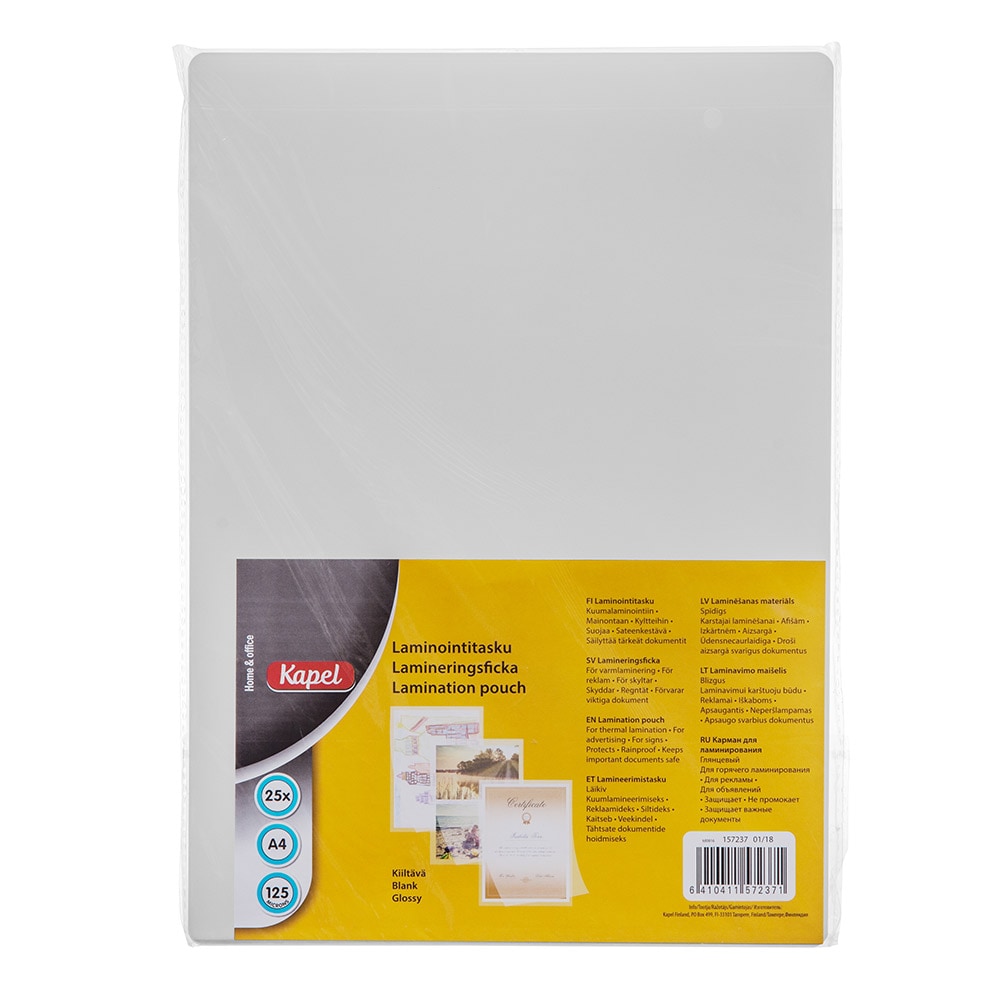 Lamineringsfickor A4 25-pack
