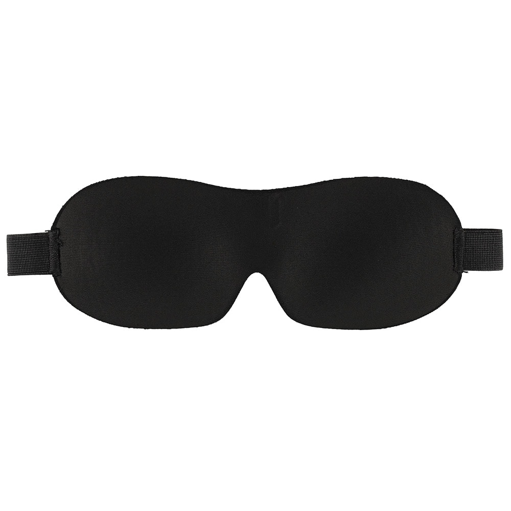 3D-formad sömnmask i justerbar design - svart