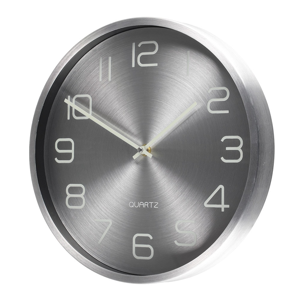 Väggklocka Glory 30 cm med självlysande siffror och visare