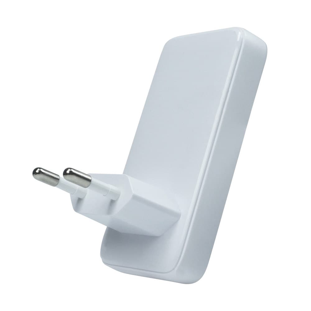 Qualo GaN Slimmad Väggladdare med USB och PD USB-C 45W - Vit