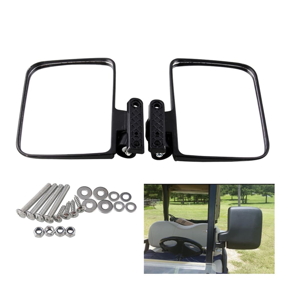 Sidospeglar till golfbil – med konvex lins och justerbart fäste