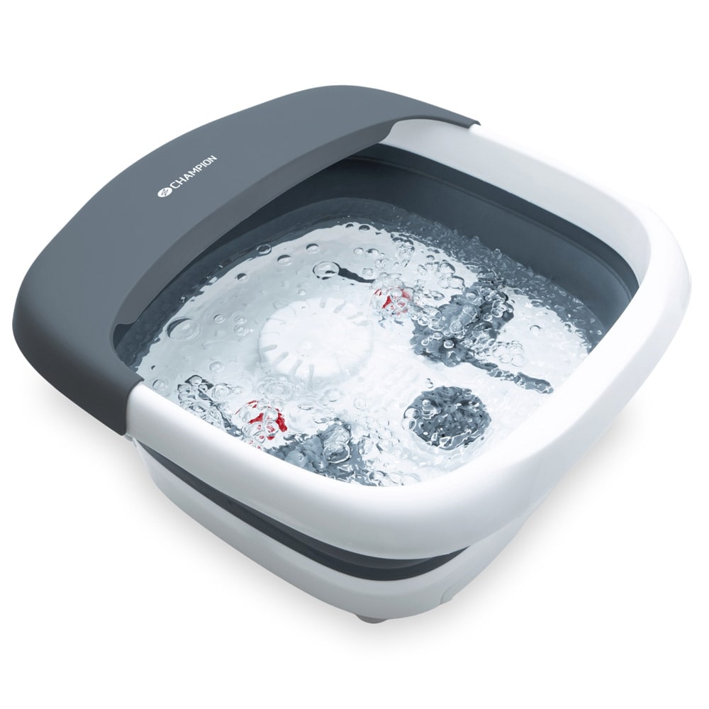 Champion hopfällbart fotbad med infravärme och massagefunktion – 5 liter