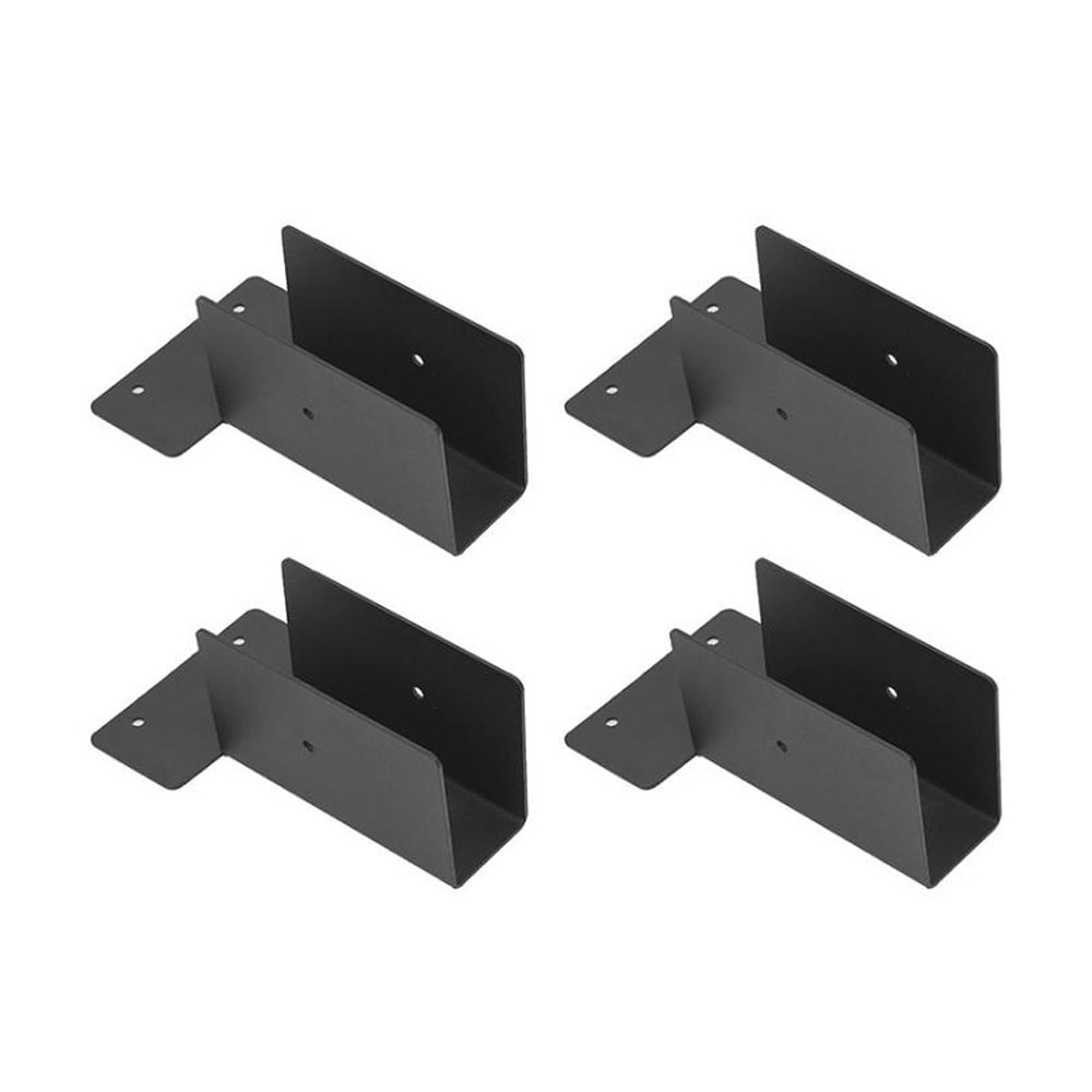 Balksko för pergola i rostfritt stål, 4-pack